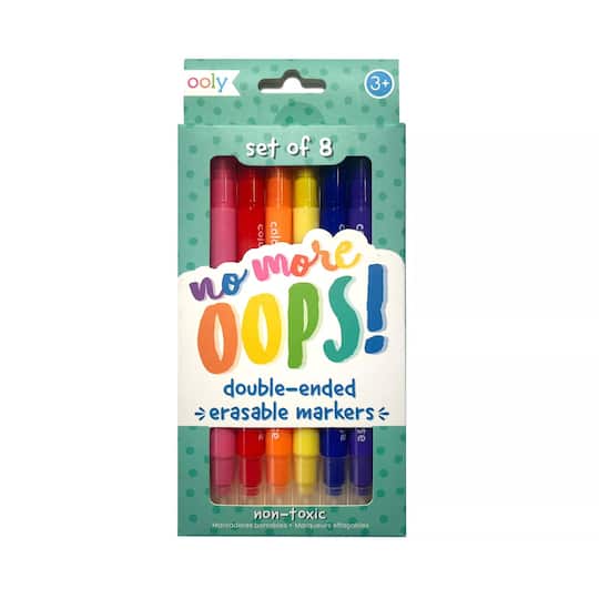 OOLY Double-Ended Erasable Markers, 8ct.